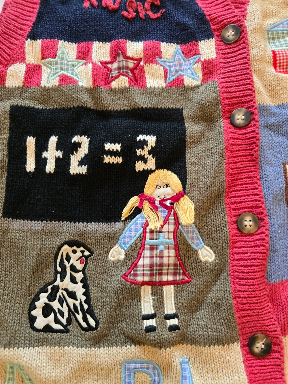 Vintage Karen Scott Teachers Knitwear Vest Size Large - Picture 5 of 8
